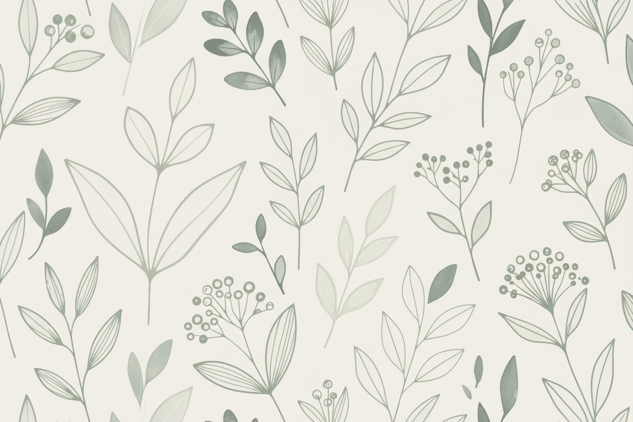 Cream & Sage Botanical Background